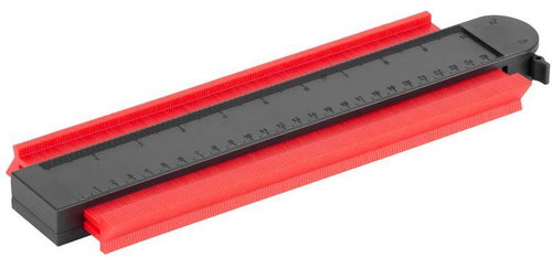 Strend Pro DG680 contour template, 250 × 101 mm, with pattern lock and magnet - Template - Main image