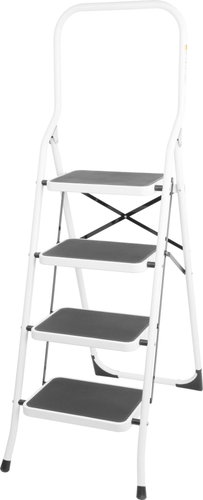 Strend Pro Ladder LFT160 4 steps, steel, EN14183 - Stepladder - Main image