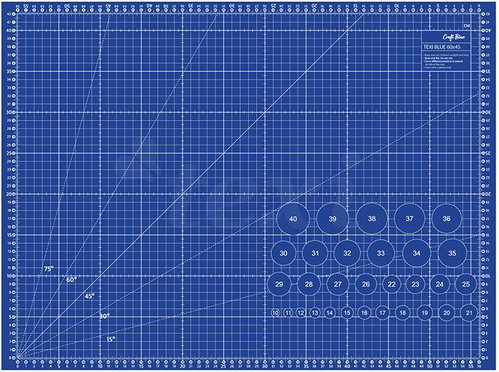 Texi Blue cutting mat 60 × 45 cm - Cutting Mat - Main image