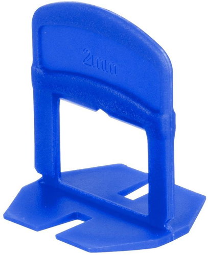 Strend Pro LS230T, leveling, under tiles, 2.0 mm, 300 pcs, plastic blue - Clamp Spacers - Main image