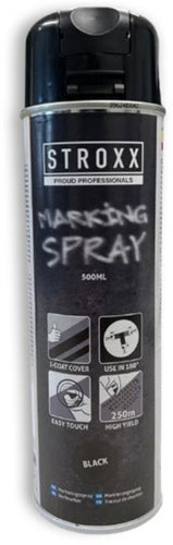 STROXX Marking spray 500 ml quick drying black - Spray Paint - Main image