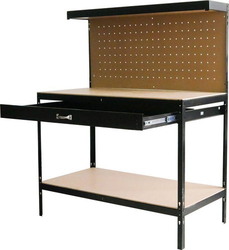 Strend Pro Workbench Racks with drawer DWB60, 120 × 60 × 150 cm, max. 230 kg - Workbench - Main image