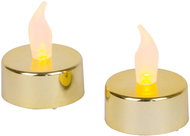 Strend Pro LED tea light, 2 pcs, gold, floating flame - LED Candle