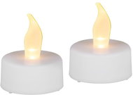 Strend Pro LED tea light, 2 pcs, white, moving flame - LED Candle