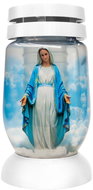 Bolsius candle holder S02 3D Mary, 22 cm, for grave, with 36 h refill - Candle