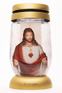 Bolsius candle holder S12 3D Jesus, 22 cm, for the grave, with 36 h - Candle