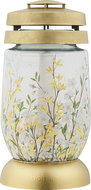 Strend Pro 3S Forsythia, golden rain, 22 cm, for grave, with 36 h refill - Candle