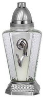 Strend Pro Grave censer, clear glass, silver, praying Mary - Candle