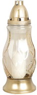 Strend Pro Grave, golden glass, 40 h, 110 g, height 28 cm - Candle