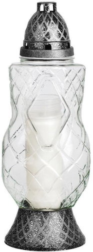 Strend Pro Grave censer, clear glass, 35 h - Candle - Main image
