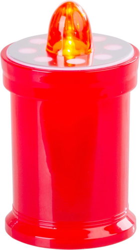 Strend Pro TG-18, LED, grave candle, red, 11 cm, (2 × AA included) - LED Candle - Main image
