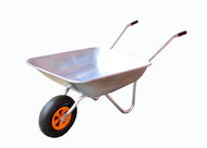 Strend Pro Garden Wheel, galvanised, 65 litres, dismantled - Garden Wheelbarrow