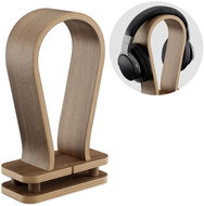 Sortland Stojan na sluchátka Evenes s organizérem na kabely | ořech - Headphone Stand