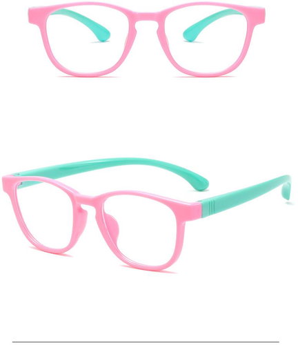 Style4 Children's computer glasses Play, 6 variants, 1 - blue + yellow feet - Computer Glasses - Main image