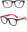 Children's computer glasses Game, 5 variants, 1 - blue + yellow feet