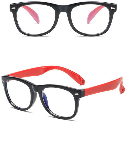 Style4 Kids Computer Glasses Game, 5 variants, 2 - pink + green feet - Computer Glasses - Main image