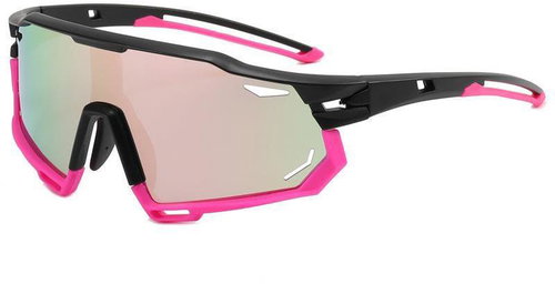 STYLE4 Bronx, sports, polarized, black/pink - Sunglasses - Main image