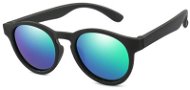 STYLE4 Artur Dětské polarizační zrcadlové černo-zelené - Sunglasses