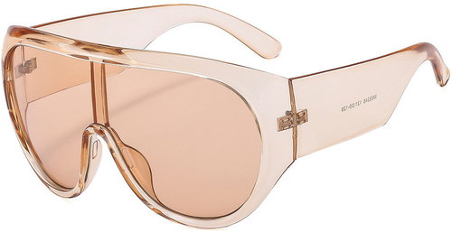 Style4 Sluneční brýle Nova Shield – světle hnědé - Sunglasses - Main image