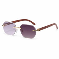 Style4 Sluneční brýle Solviera Woodline – fialová fotochromatické - Sunglasses
