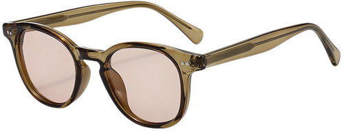 Style4 Solvero Sunglasses – Olive Transparent/Light Brown Lenses - Sunglasses - Main image