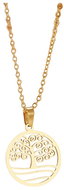 Style4 Celtic tree of life chain with pendant, golden steel - Necklace