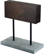 Style de Vie Blok na nože magnetický, 168 mm, ořechové dřevo / přírodní kámen - Knife Block