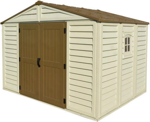 DURAMAX Garden house WOODBRIDGE Plus, beige 215 × 325 × 247 cm - Garden Shed - Main image