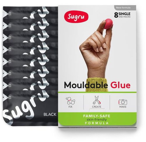 Sugru Mouldabler Klebstoff 8 Pack - schwarz - Kleber - Hauptbild