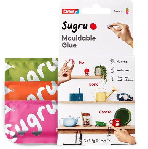 Sugru Pink, Orange, Green 3-Pack - Glue - Main image