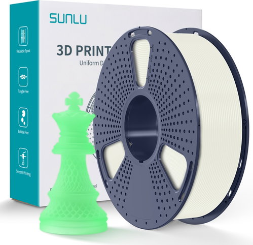 Sunlu 1.75mm PLA 1kg White Neon - Filament - Main image