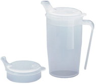 Sundo Mug with Handle and Two Lids for Eating and Drinking, Short Mouthpiece, 250ml - Mug