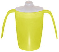 Sundo Mug with Two Handles, Lid for Drinking and Liquid Meals, 220ml, Yellow - Mug
