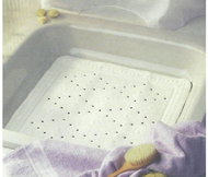 Sundo Anti-slip Shower Mat, 55 x 55cm, White - Non Slip Bath Mat