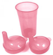 Sundo Mug with Two Lids and Two Long Wide Spouts, 250ml, Red - Mug
