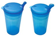 Sundo Mug with two lids with short mouthpieces, drinks, food, 250 ml, blue - Mug