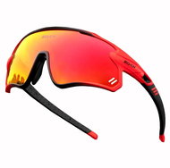 Scvcn Pánské sportovní brýle, sluneční, Colgrerence, oranžová sklíčka, černo-červené, Uni - Glasses