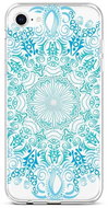 TopQ Cover iPhone SE 2020 silicone Blue Mandala 49585 - Phone Cover