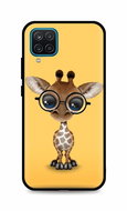 TopQ Cover Samsung A12 silicone Cute Giraffe 56691 - Phone Cover