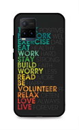 TopQ Cover LUXURY Vivo Y33s hard Words 69376 - Phone Cover