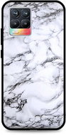 TopQ Cover LUXURY Realme 8 solid Marble White 61429 - Phone Cover