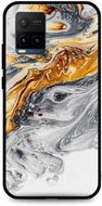TopQ Cover LUXURY Vivo Y21s solid Marble grey-gold 69240 - Phone Cover
