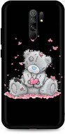 TopQ Cover Xiaomi Redmi 9 silicone Lovely Teddy Bear 52962 - Phone Cover