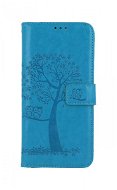 TopQ Case Realme 8 book Turquoise tree owls 70817 - Phone Case