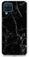 TopQ Cover STYLE Samsung A12 silicone Marble black 58576 - Phone Cover
