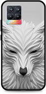 TopQ Cover LUXURY Realme 8 solid White wolf 61437 - Phone Cover