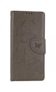 TopQ Case Xiaomi Redmi 9A book Butterfly grey 53940 - Phone Case