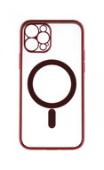 TopQ Cover iPhone 12 Pro Max Luxury MagSafe Red 71010 - Phone Cover