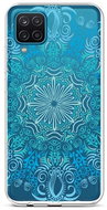 TopQ Cover Samsung A12 silicone Blue Mandala 57755 - Phone Cover