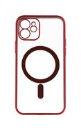 TopQ Cover iPhone 12 Luxury MagSafe Red 70995 - Phone Cover